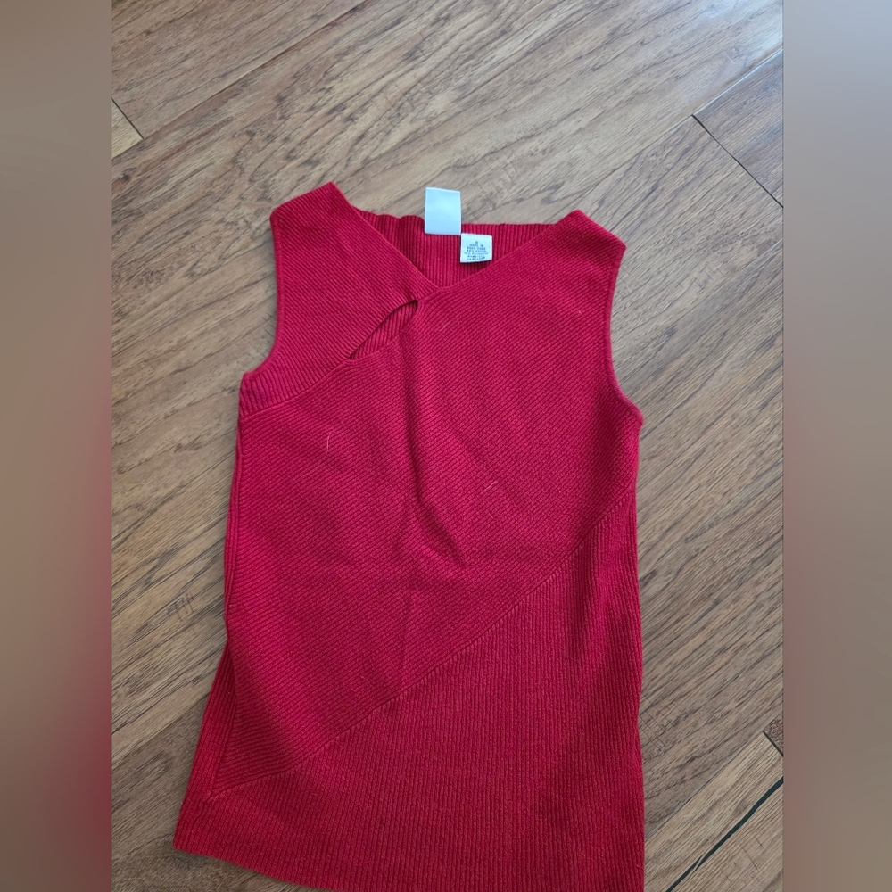 A/X Armani Exchange Vibrant Red Knit Top